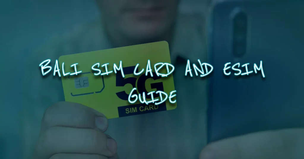 a man showing bali sim card